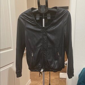 Women's Black Leather Jacket